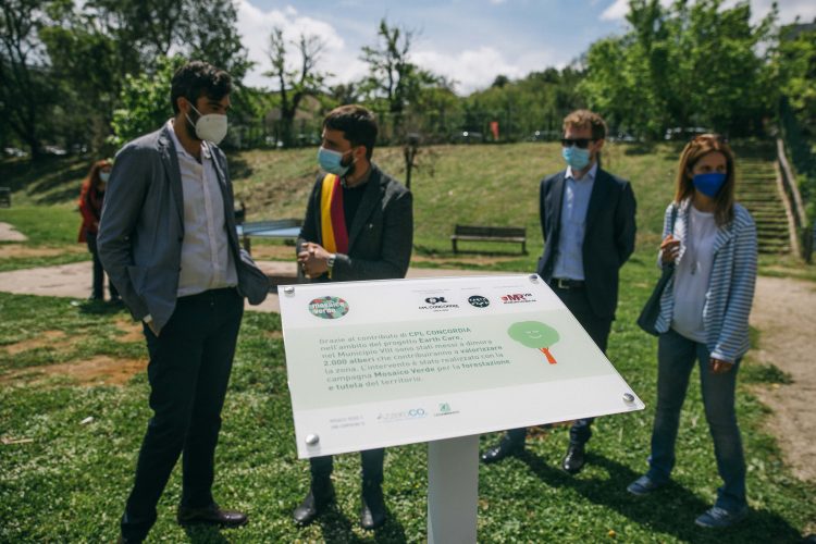 Inaugurazione dell'intervento di forestazione realizzato nel Municipio VIII di Roma